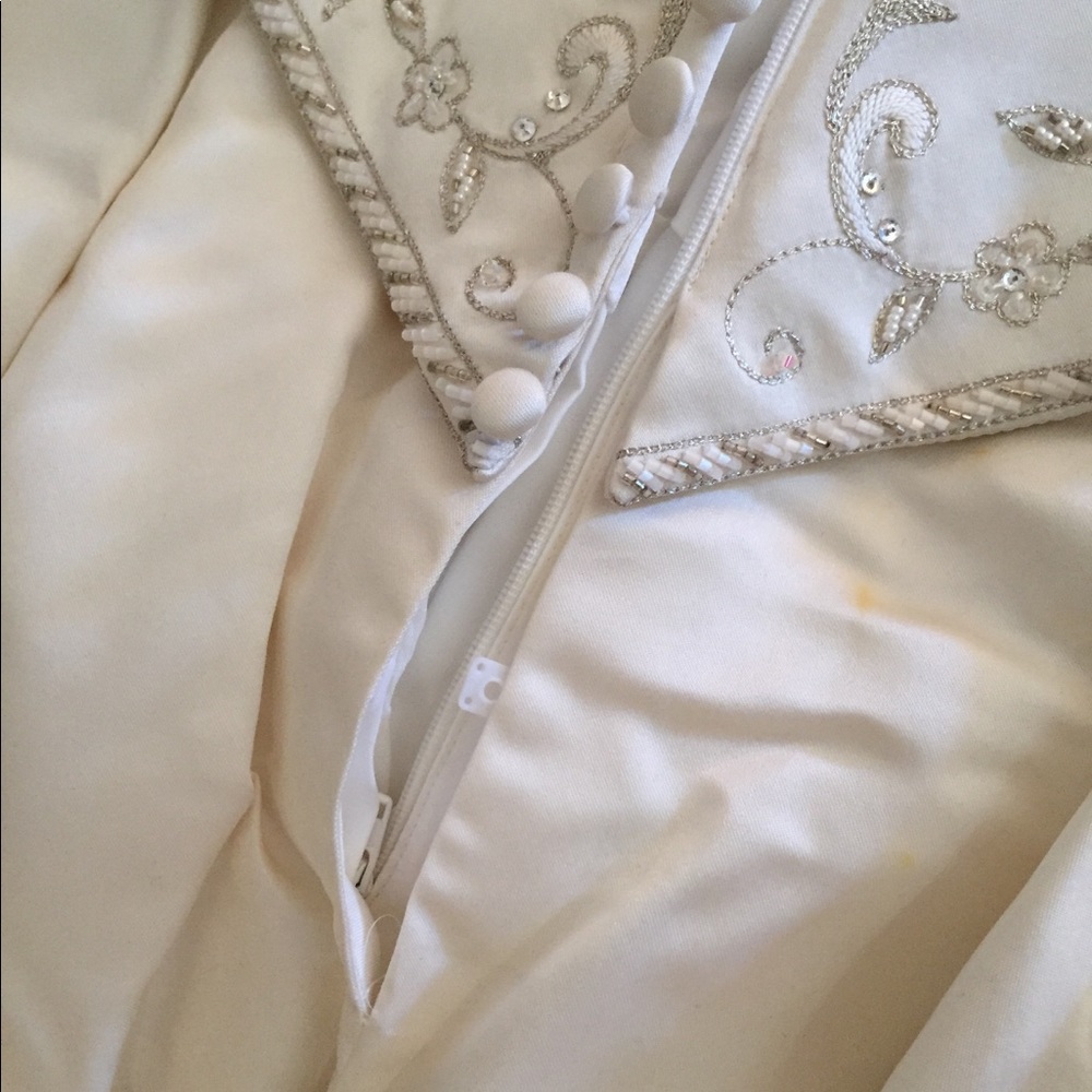 💍 New DEMETRIOS Ivory Wedding DRESS Beaded Floral 6 - Picture 15 of 16